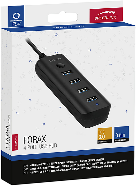 Speedlink Horax 4-port USB HUB - PlayStation 4 Kiegészítők