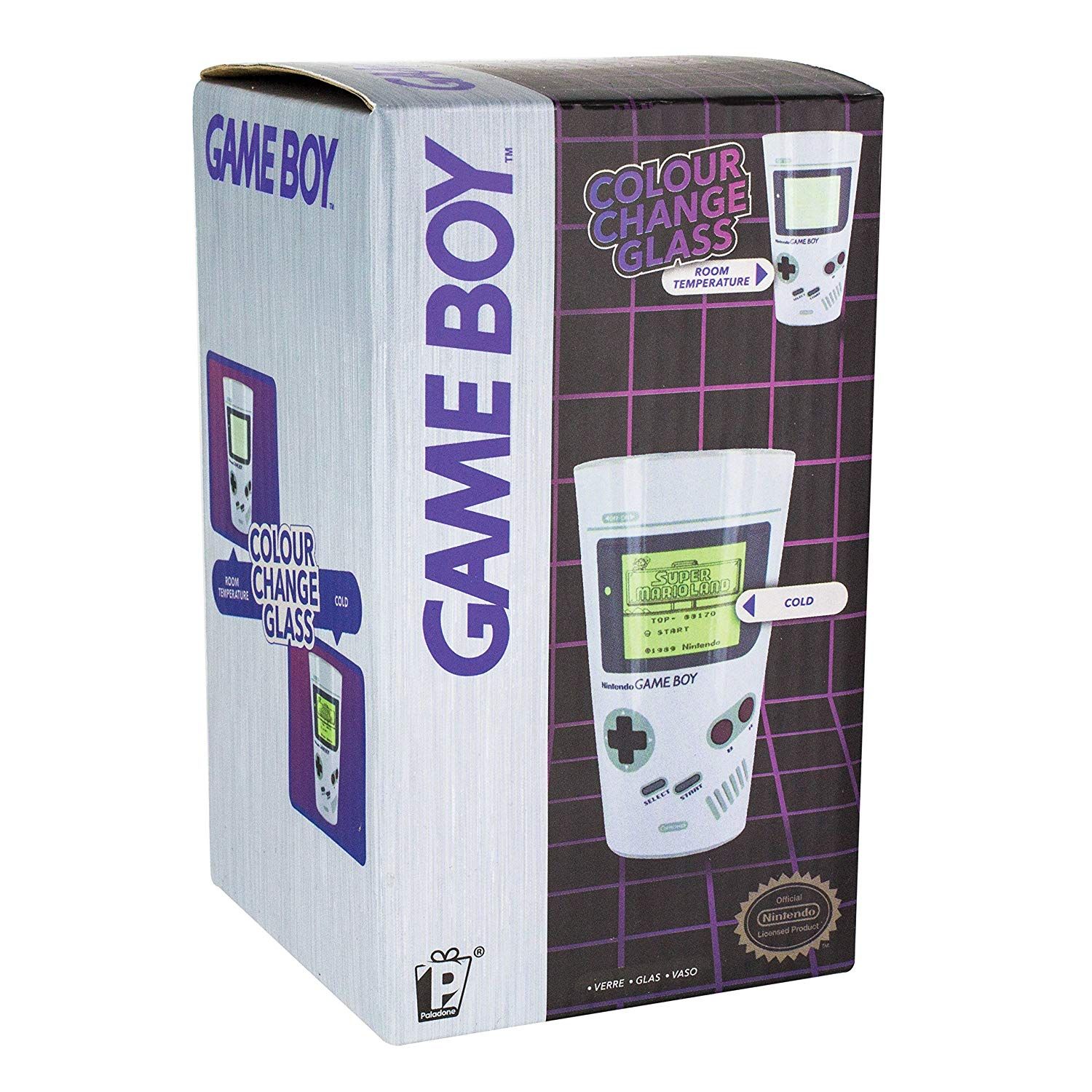 Game Boy Színváltós Üvegpohár - Ajándéktárgyak Bögre