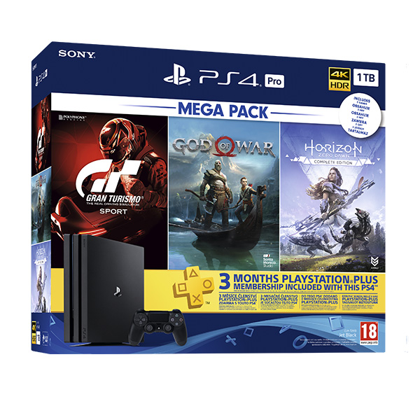 PlayStation 4 Pro 1TB Mega Pack (CUH-7116B) - PlayStation 4 Gépek