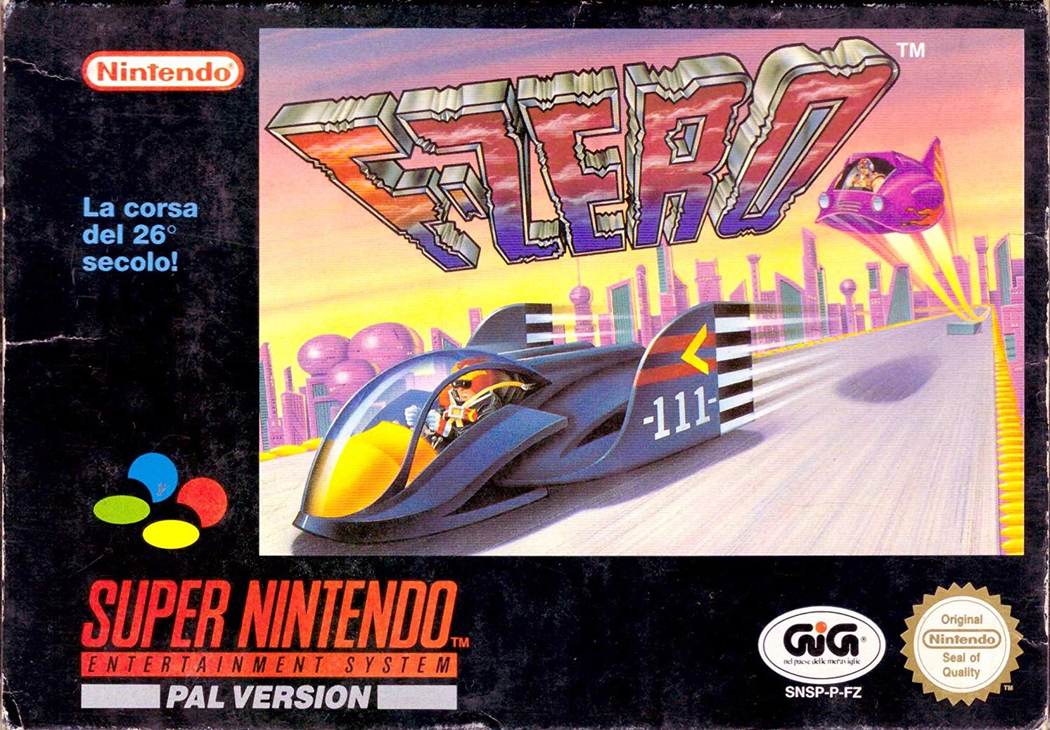 F Zero (csak a kazetta) - Super Nintendo Entertainment System Játékok