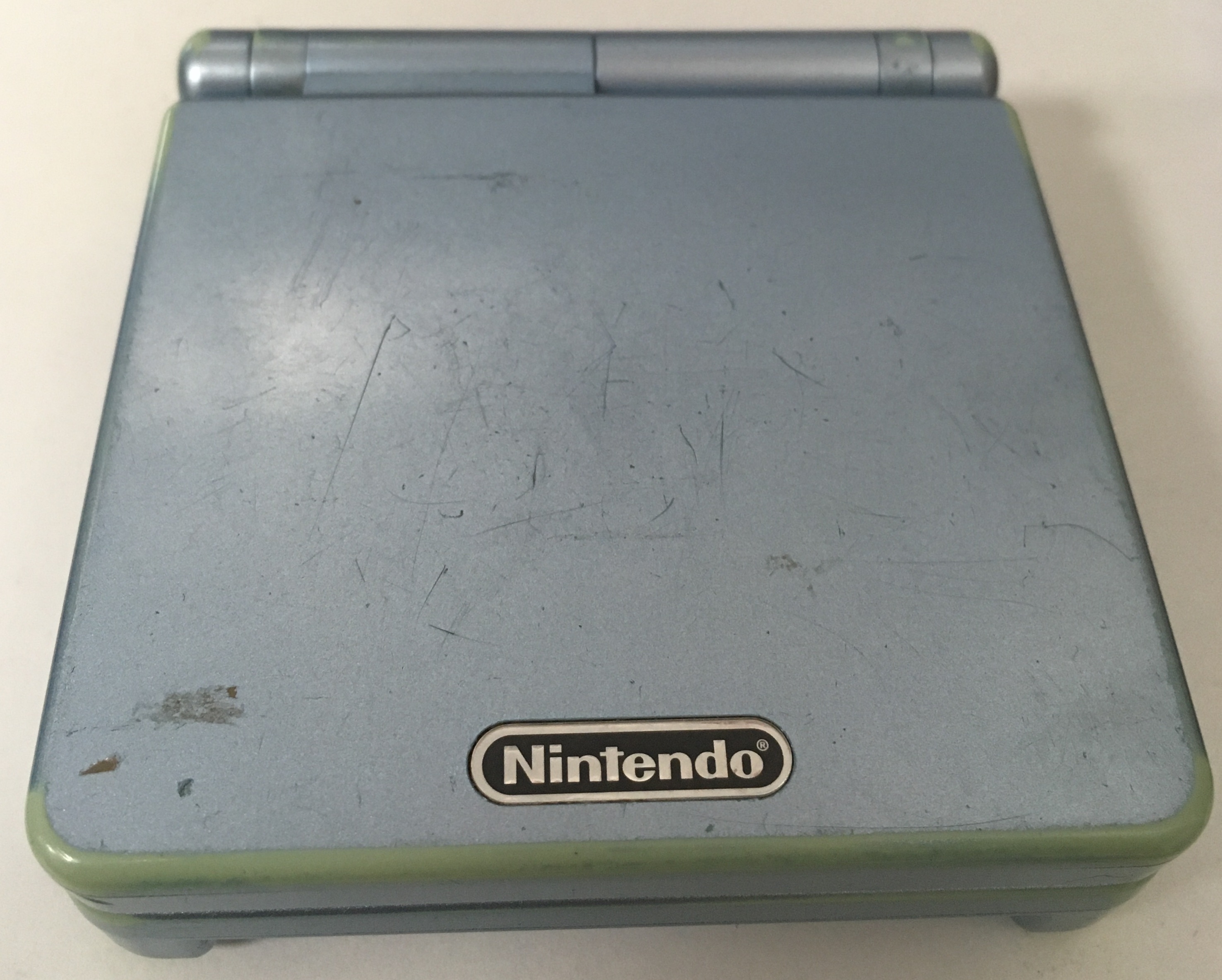 Game Boy Advance SP Pearl Blue (viseltes)