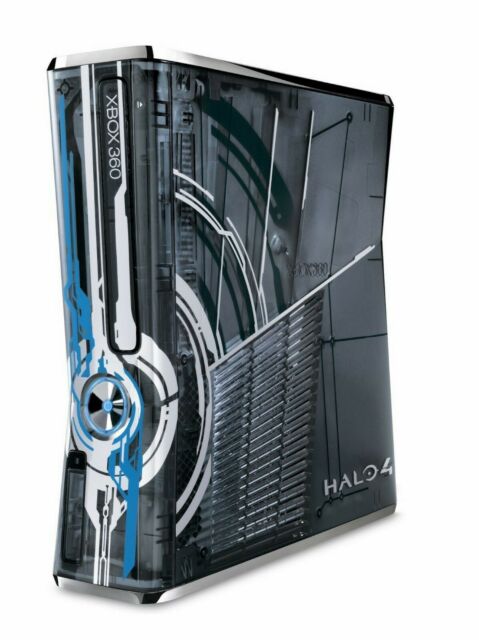 Xbox 360 Slim 250 GB Halo 4 Limited Edition (repedt ház, fekete kontrollerrel)