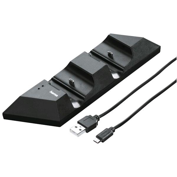 Hama Black Thunder Dual Charger - 115512