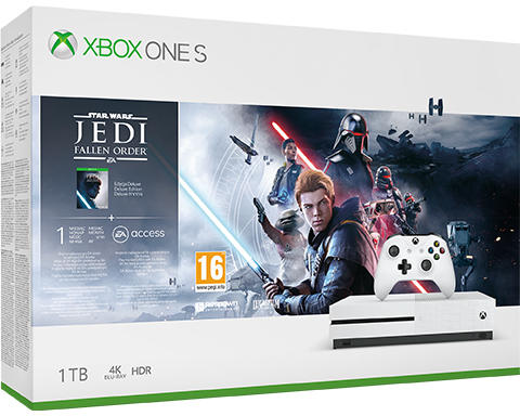 Microsoft Xbox One S 1TB + Star Wars Jedi Fallen Order Deluxe Edition - Xbox One Gépek