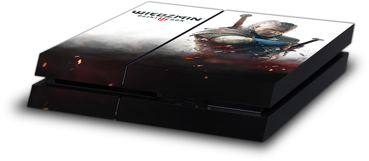 The Witcher 3 védőfólia PlayStation 4 Fat konzolokhoz (lengyel) - PlayStation 4 Kiegészítők