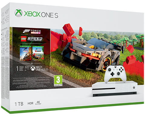 Xbox One S 1TB + Forza Horizon 4 + Lego Forza Horizon 4 Speed Champions - Xbox One Gépek