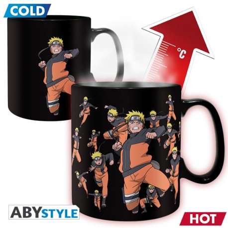 Naruto Shippuden Naruto hőre változó bögre (460ml)