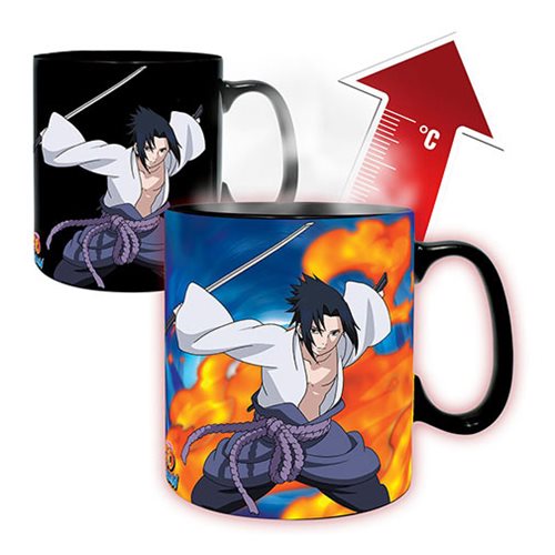 Naruto Shippuden Magic Mug hőre változó bögre Sasuke - Ajándéktárgyak Bögre