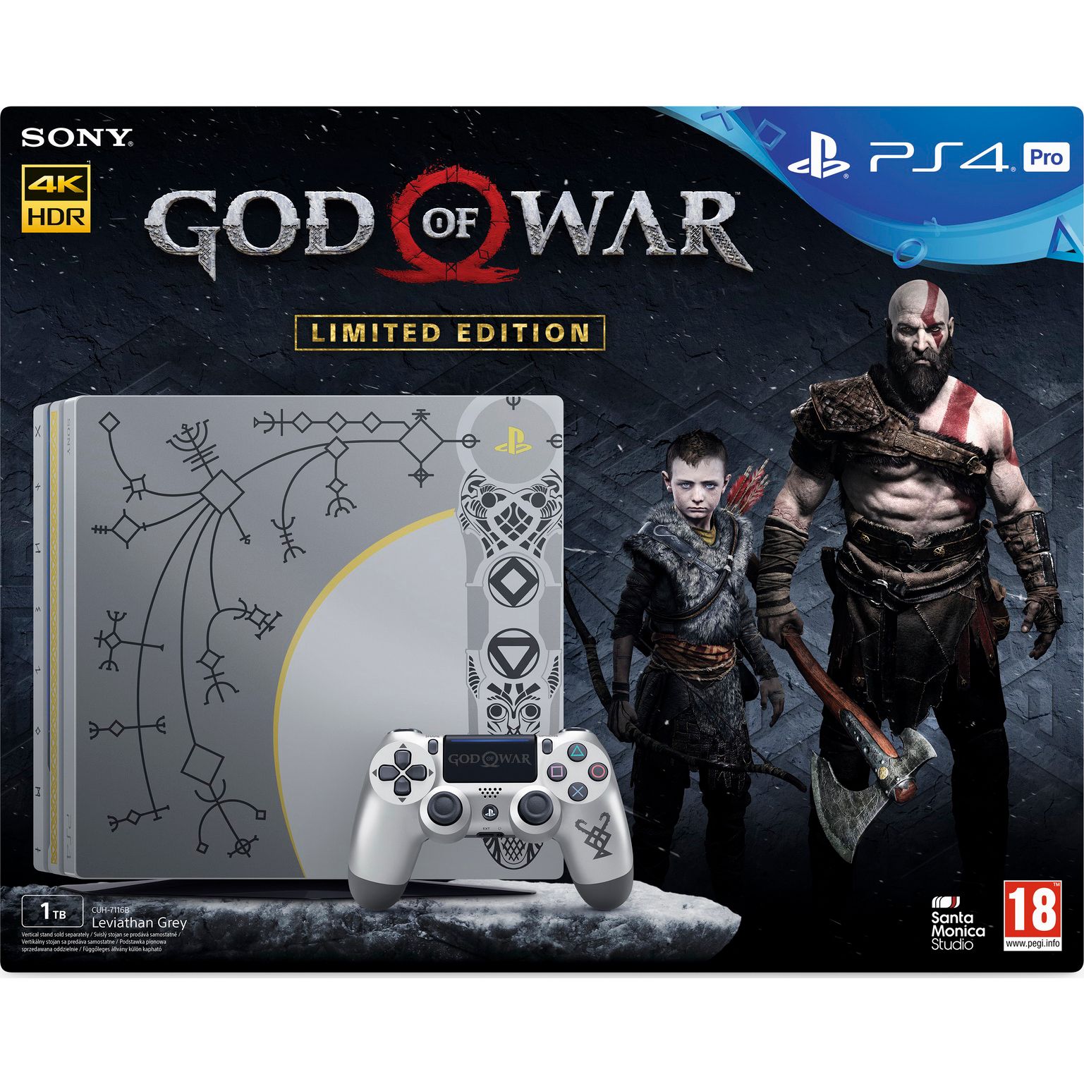 PlayStation 4 Pro 1TB God of War Limited Edition