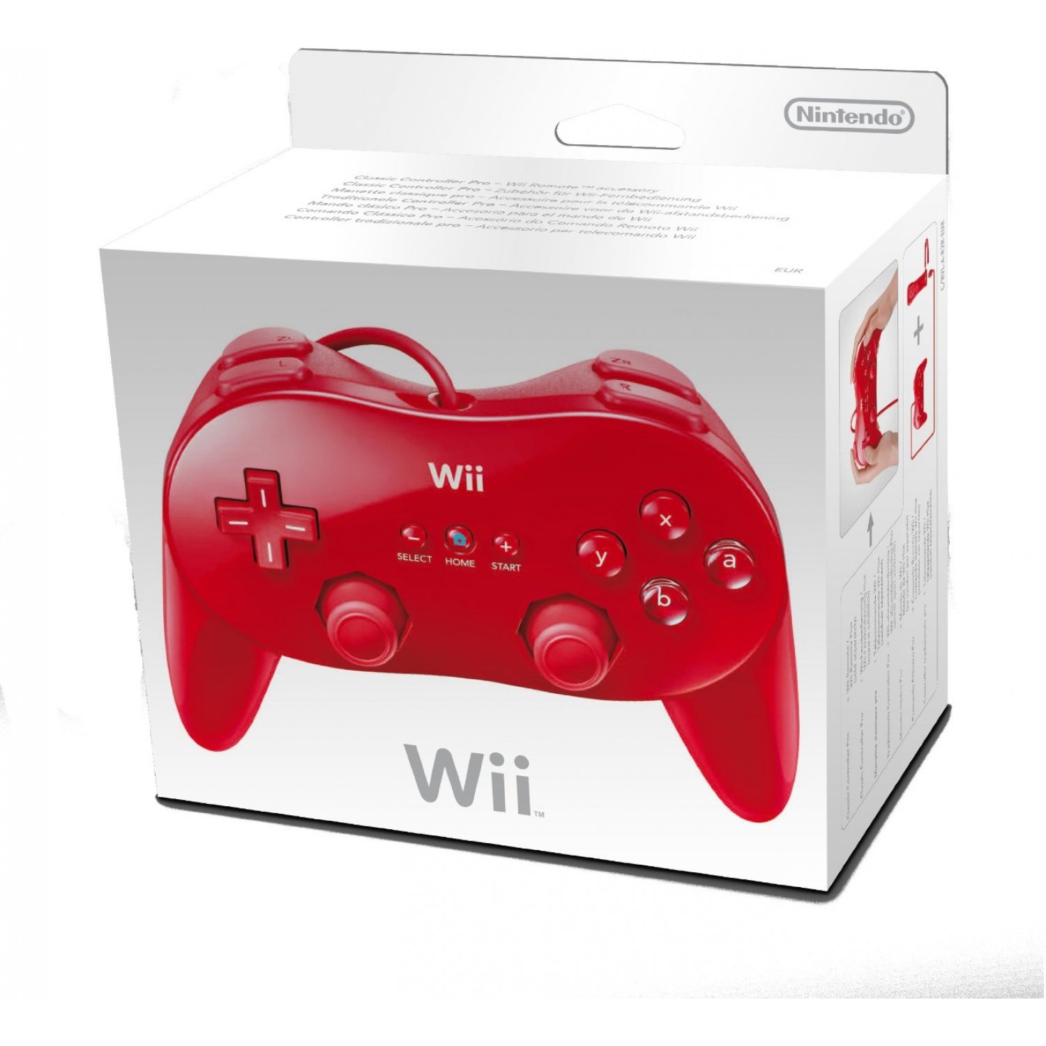 Nintendo Wii Classic Controller Red