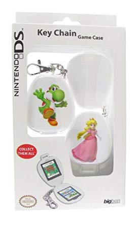 Key Chain Game Case kulcstartó formájú Nintendo DS kártyatartó (Yoshi & Peach)
