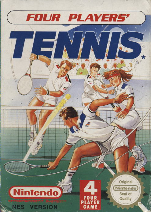 Four Players Tennis (német, csak kazetta+ ajándék eredeti porvédő) - Nintendo Entertainment System Játékok