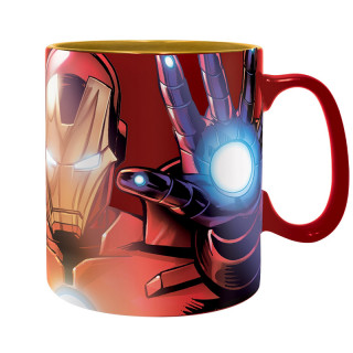 Marvel Iron Man Foil Mug Effet Métal - Ajándéktárgyak Bögre
