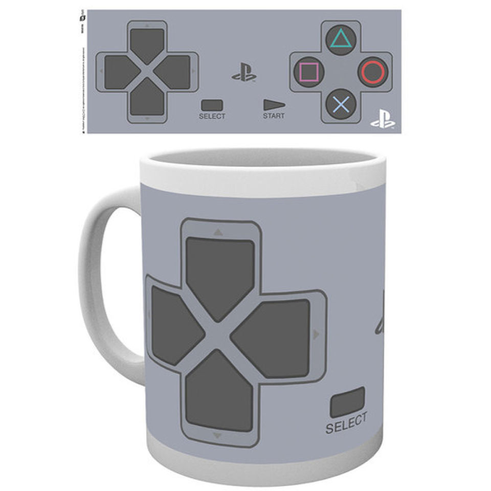 Retro PlayStation Mug (Kontroller) - Ajándéktárgyak Bögre