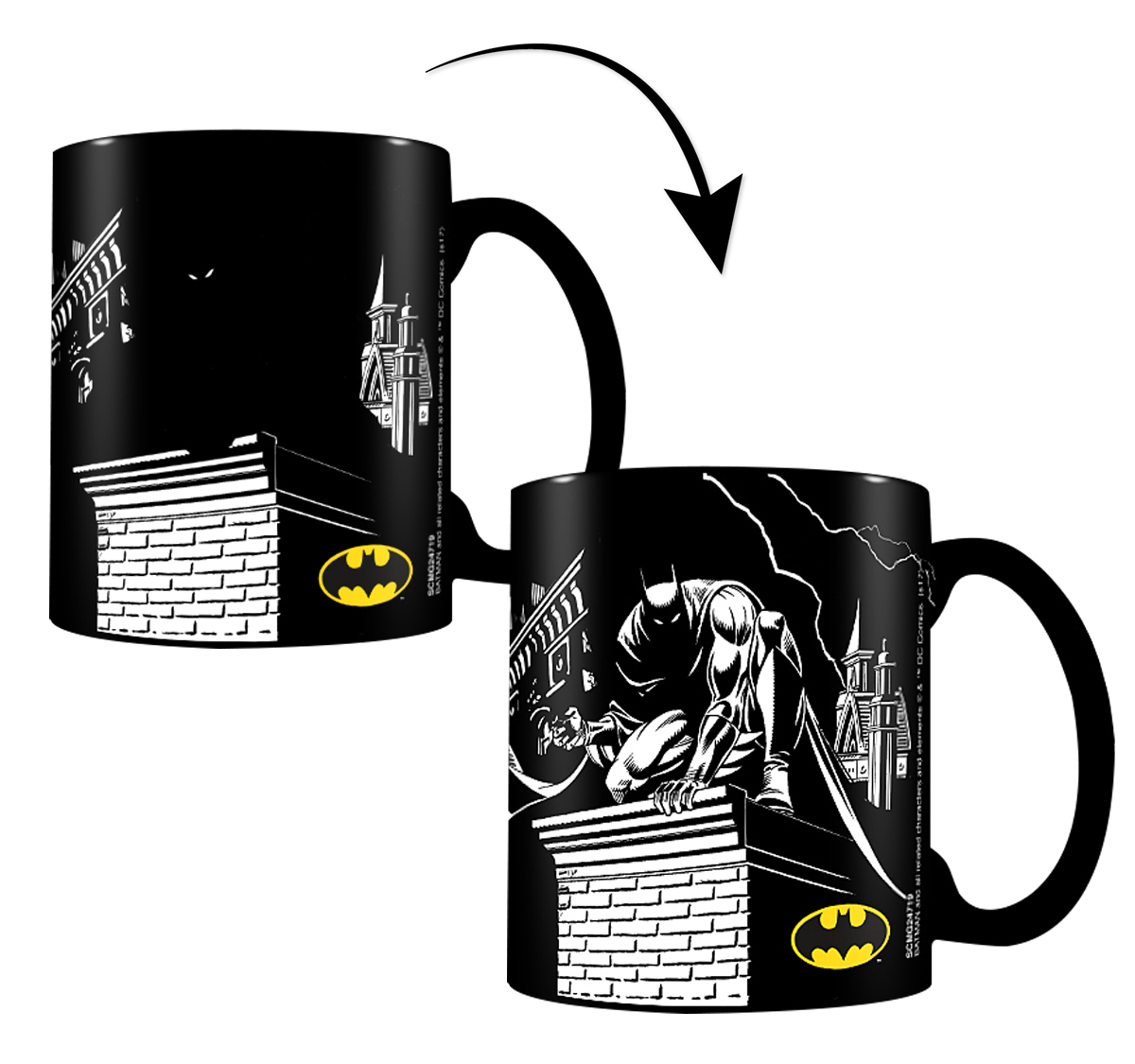 Batman Heat Change Mug Hőre Változó Bögre