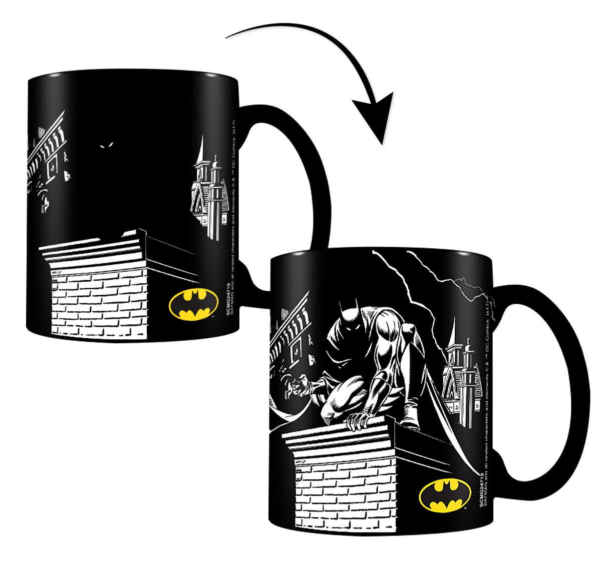 Batman Heat Change Mug Hőre Változó Bögre - Ajándéktárgyak Bögre