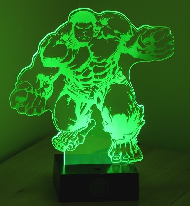 Marvel Avengers Hulk Lámpa (Hulk Light) - Ajándéktárgyak Lámpa