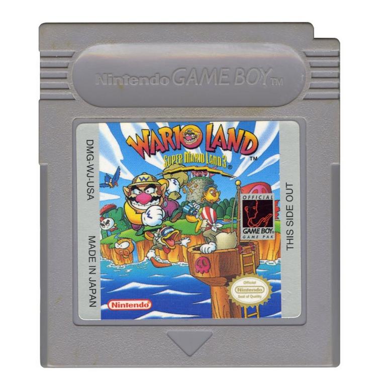 Super Mario Land 3 WarioLand (sérült címke)