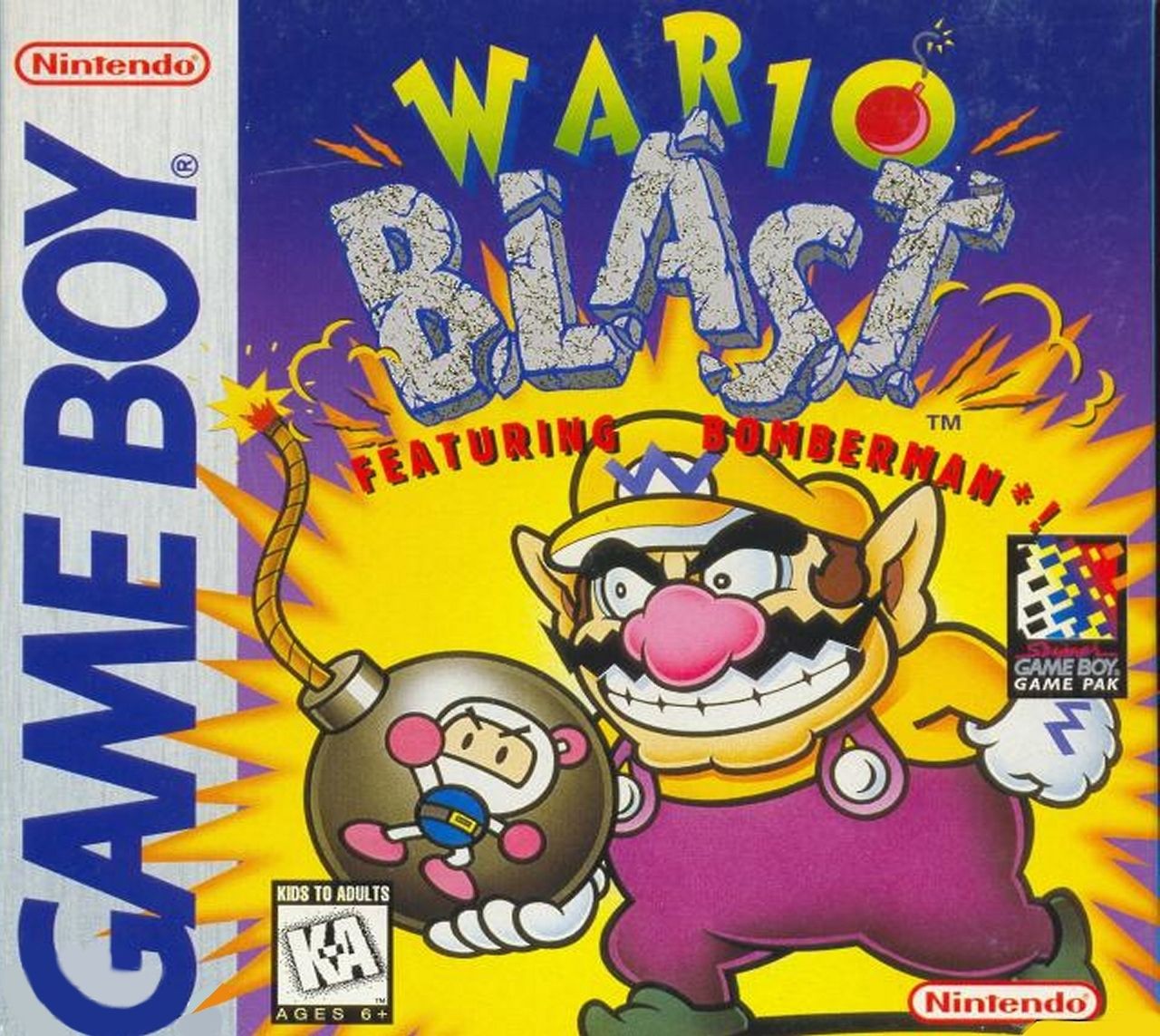Wario Blast Featuring Bomberman (NTSC, kiskönyv nélkül) - Game Boy Játékok