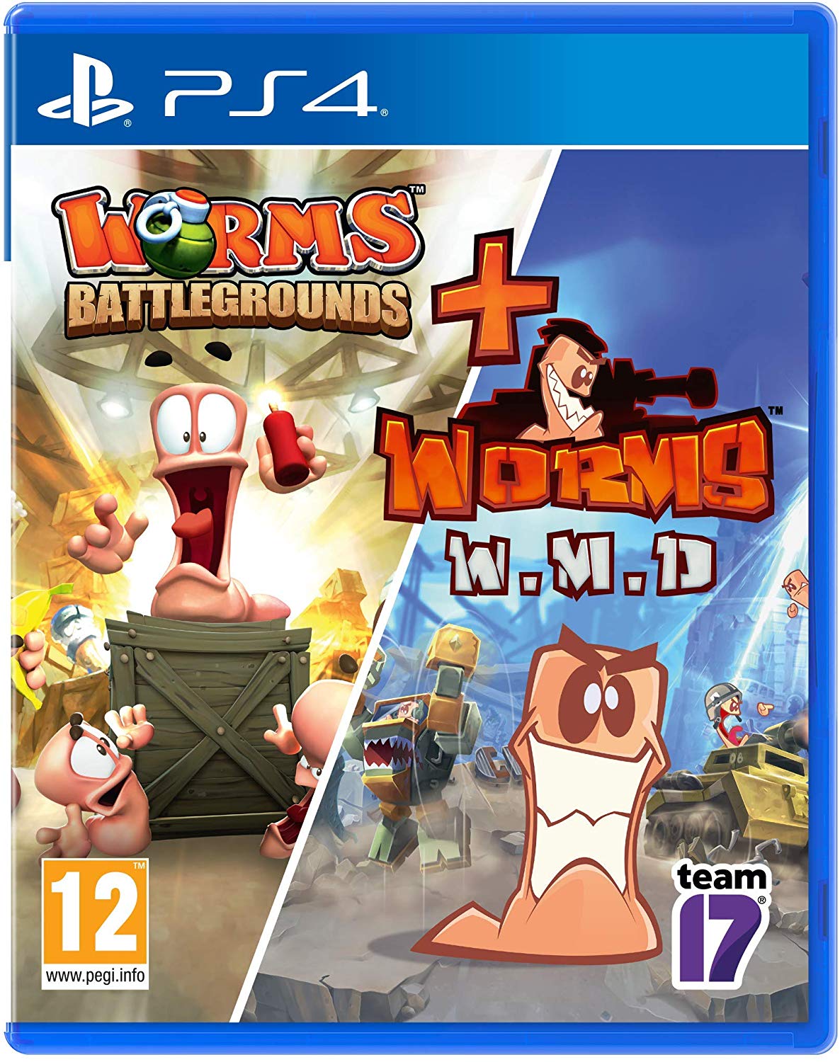 Worms Battlegrounds + Worms W M D Bundle - PlayStation 4 Játékok