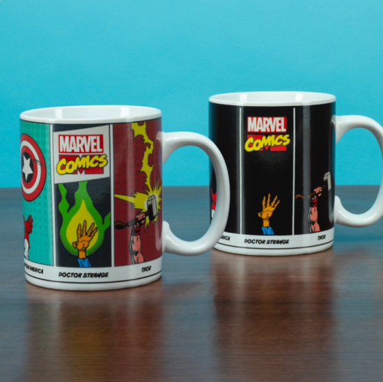 Marvel Super Powers Heat Change Mug hőre változó bögre (330ml) - Ajándéktárgyak Bögre