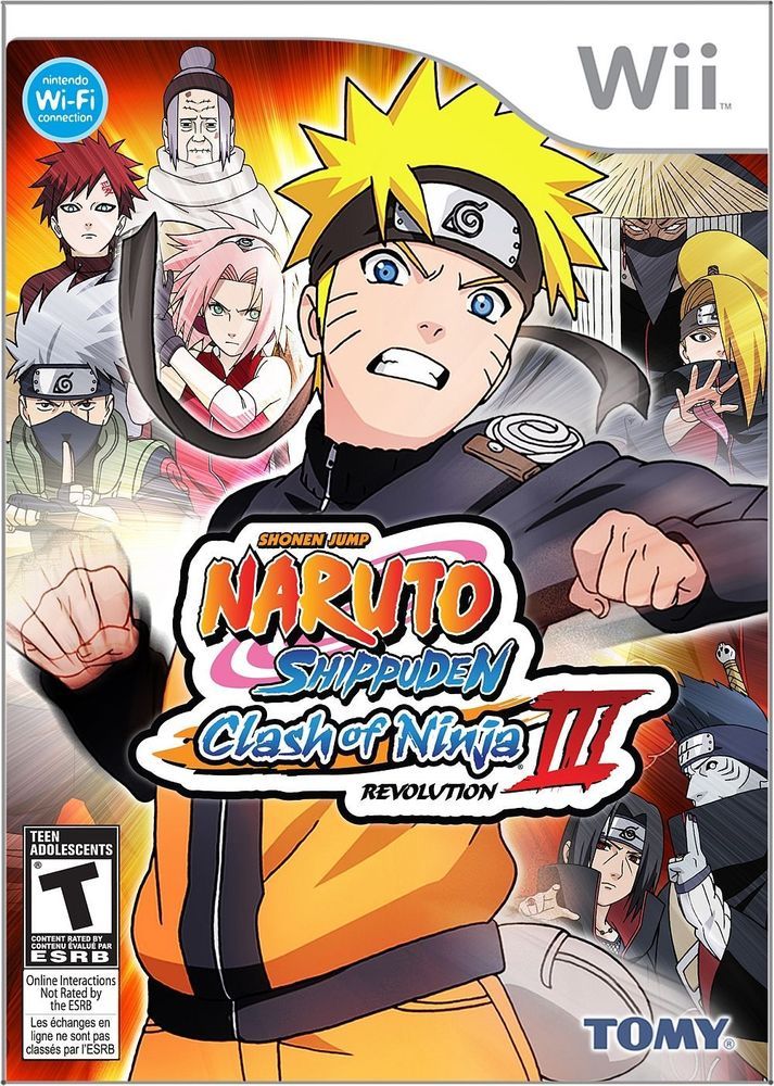 Naruto Shippuden Clash of Ninja Revolution 3 - Nintendo Wii Játékok