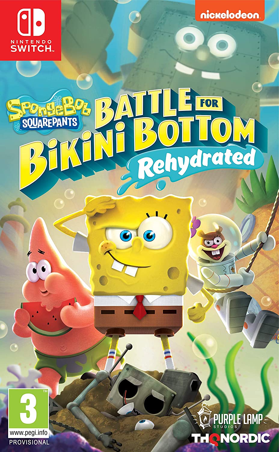 Spongebob SquarePants Battle for Bikini Bottom Rehydrated - Nintendo Switch Játékok