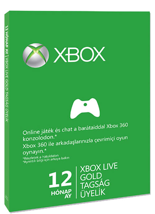 Xbox One 12 hónapos Xbox Live Gold előfizetés minden profilhoz