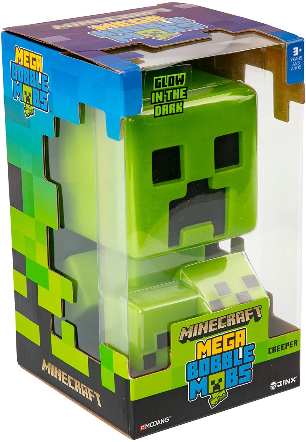 Minecraft Mega Bobble Mobs Világító Figura Zöld