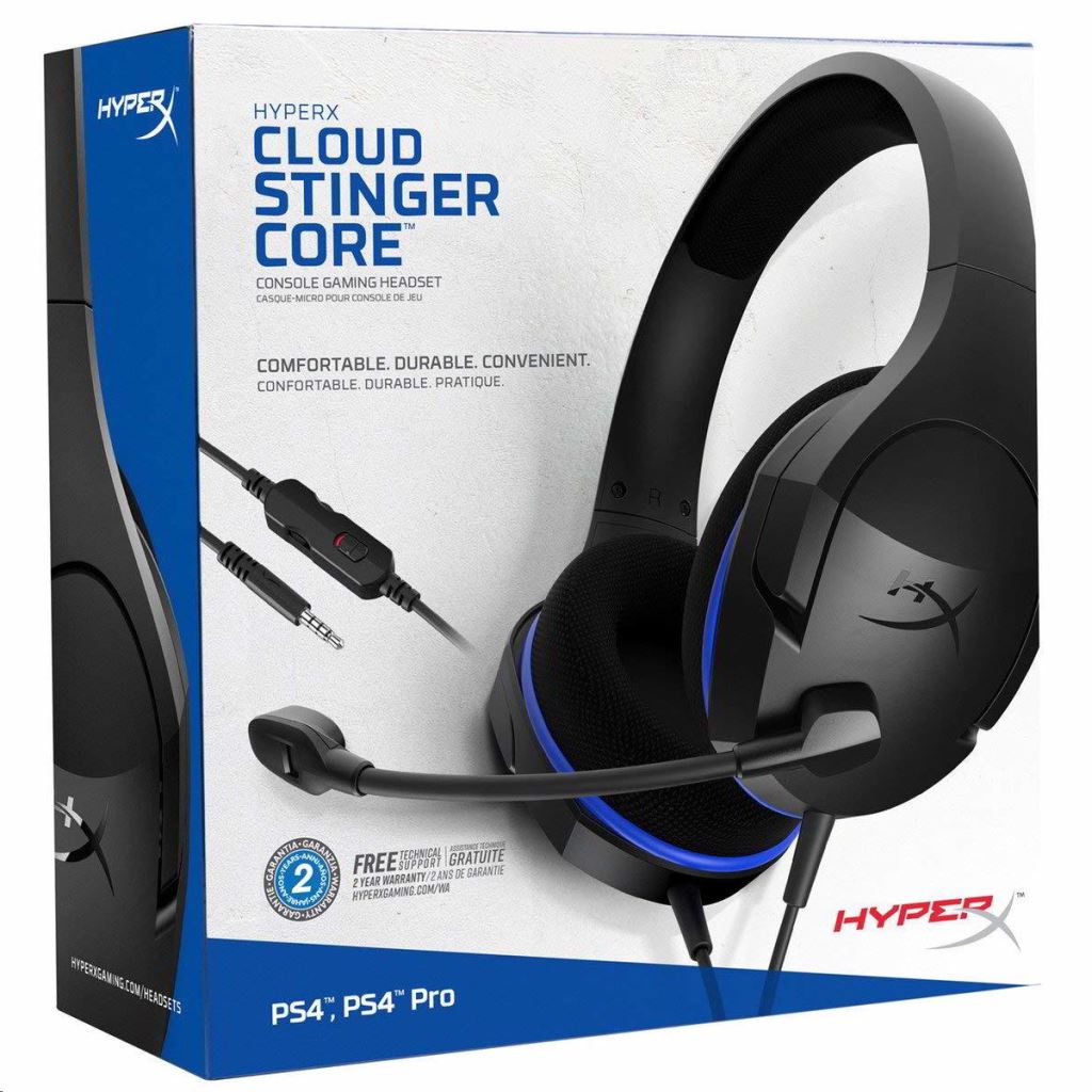 Kingston HyperX Cloud Stinger Core PS4 (HX-HSCSC-BK) - PlayStation 4 Kiegészítők