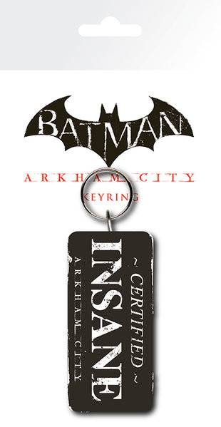 Batman Arkham City Certified Insane Keyring - Ajándéktárgyak Kulcstartó