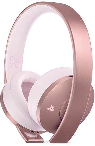 Sony PlayStation Gold Wireless Headset (Rose Gold) - PlayStation 4 Kiegészítők