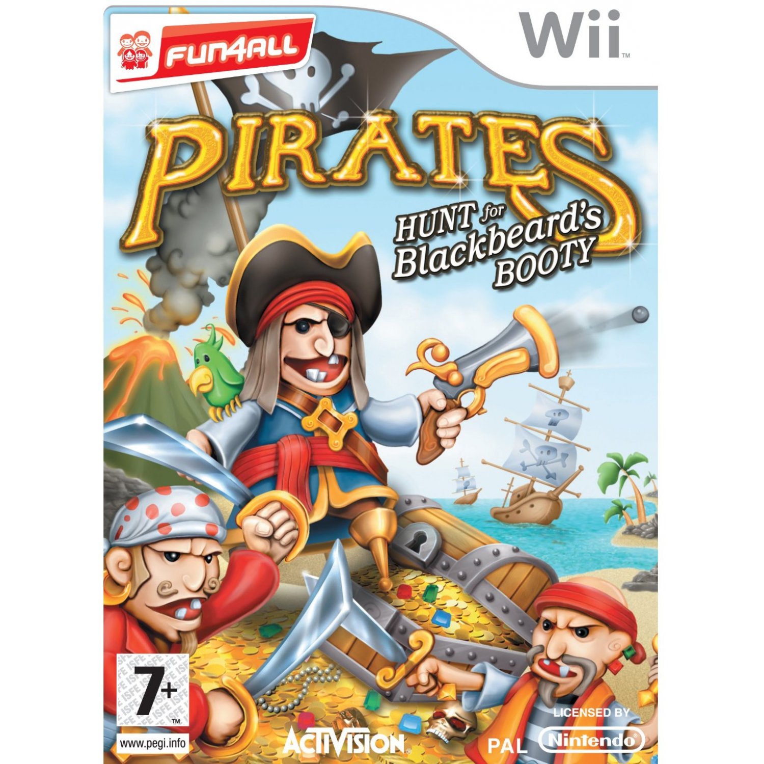 PiratesHunt for Blackbeards Booty - Nintendo Wii Játékok