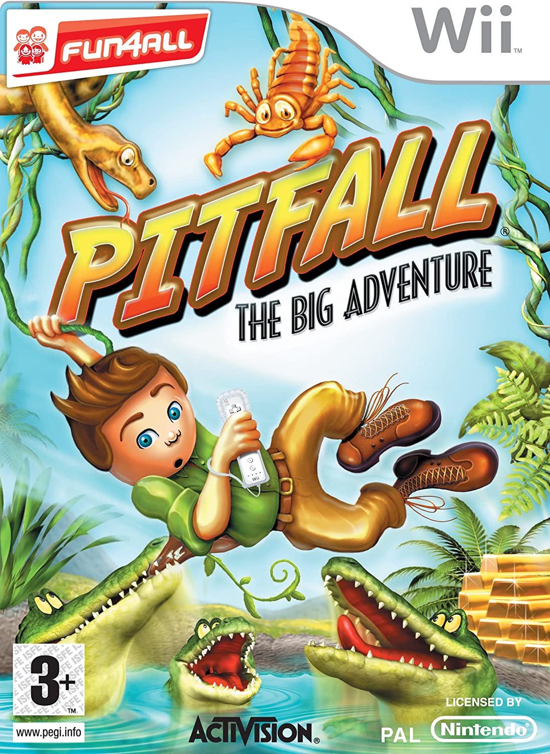 Pitfall The Big Adventure - Nintendo Wii Játékok