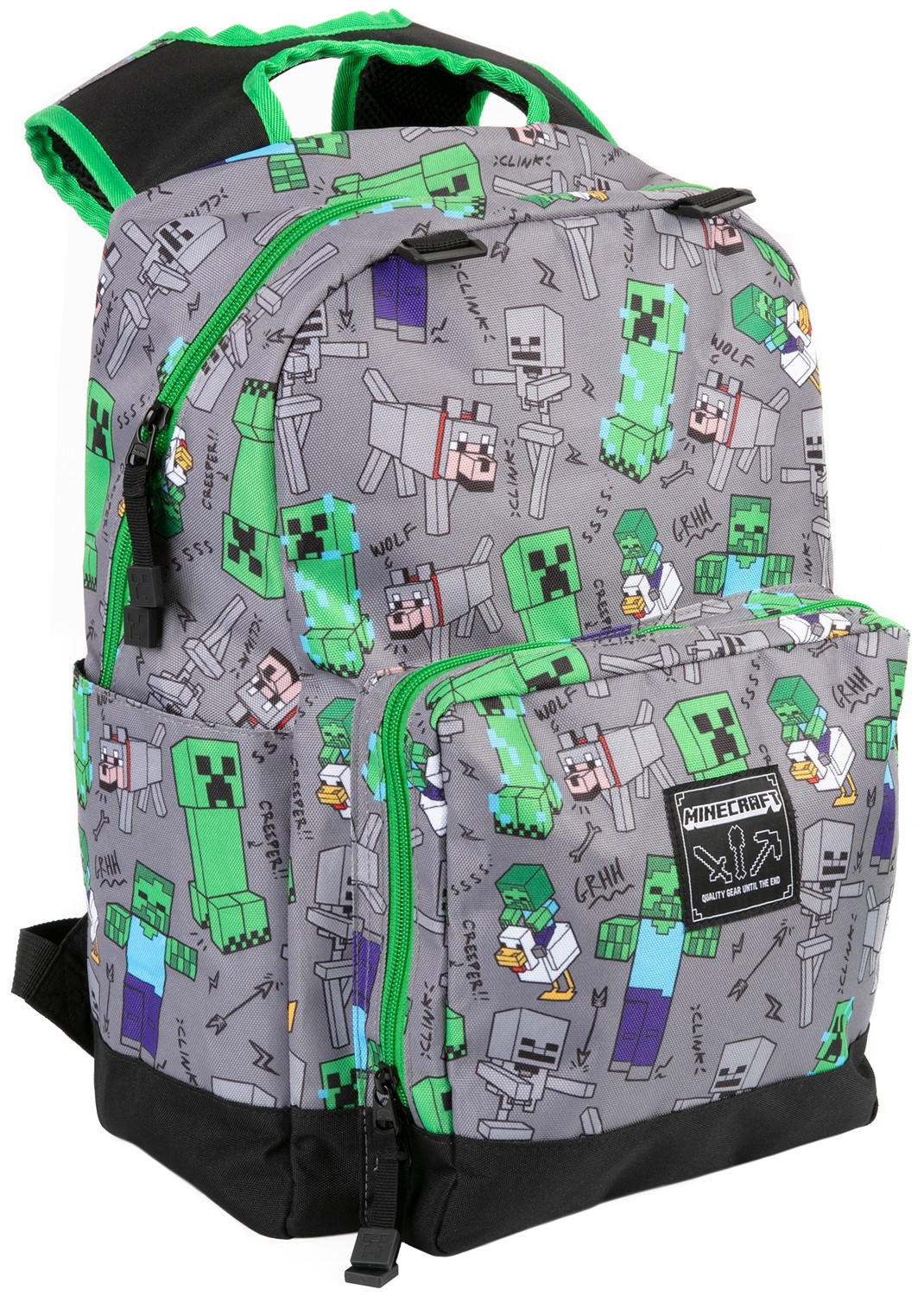 Minecraft17 Overworld Grey Backpack (hátizsák) - Ruházat Táskák