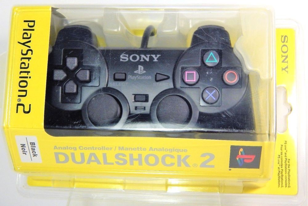 DualShock 2 Controller Black (újszerű) - PlayStation 2 Kontrollerek