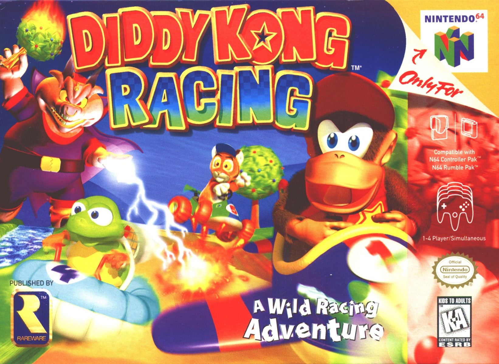 Diddy Kong Racing (doboz nélkül) - Nintendo 64 Játékok
