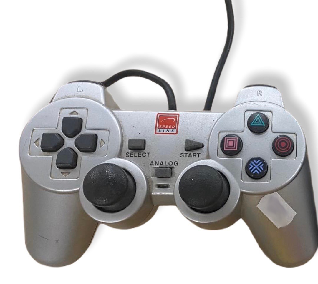 SpeedLink PlayStation 2 vezetékes kontroller (szürke) - PlayStation 2 Kontrollerek