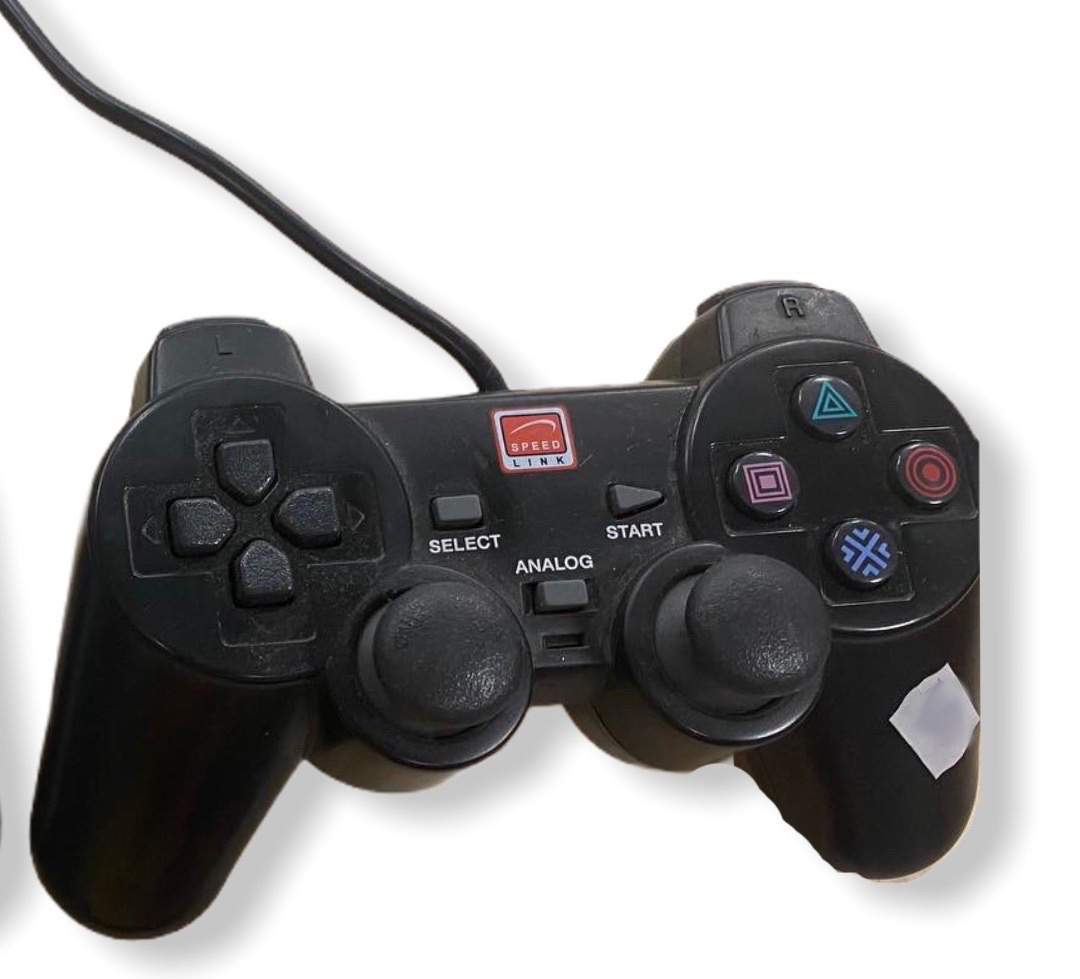 SpeedLink PlayStation 2 vezetékes kontroller (fekete) - PlayStation 2 Kontrollerek