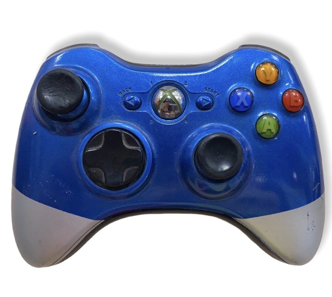 Microsoft Xbox 360 Wireless Controller (egyedi kék-szürke)