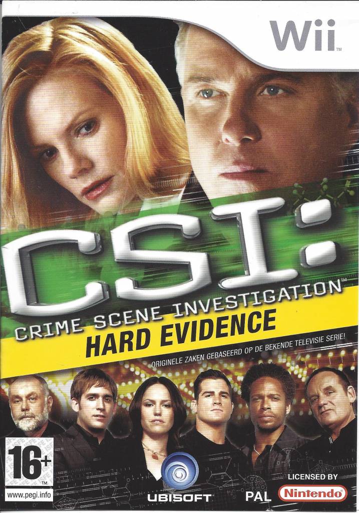 CSI Hard Evidence - Nintendo Wii Játékok
