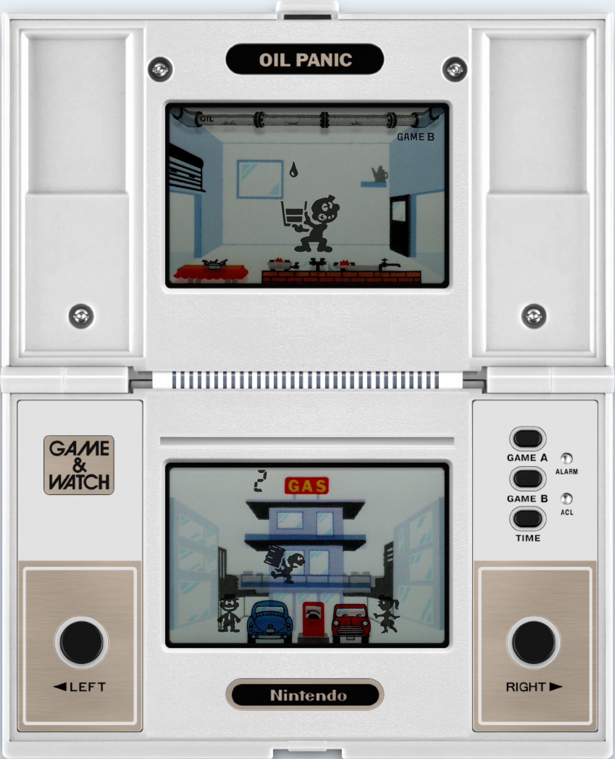 Oil Panic Game & Watch (doboz nélkül)