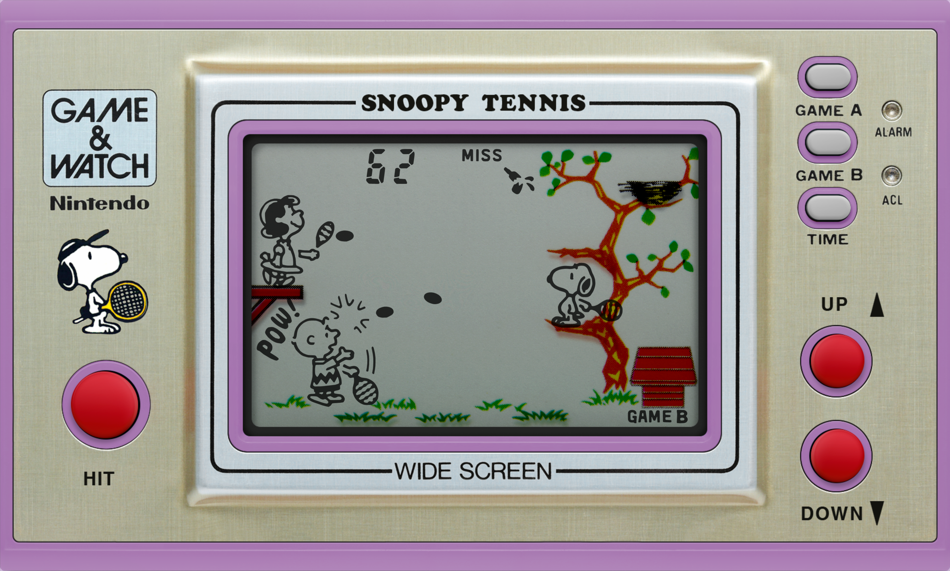 Snoopy Tennis Game & Watch (doboz nélkül) - Retro Egyéb konzolok