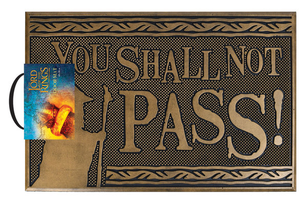 The Lord of the Rings You Shall Not Pass gumi lábtörlő - Ajándéktárgyak Lábtörlő