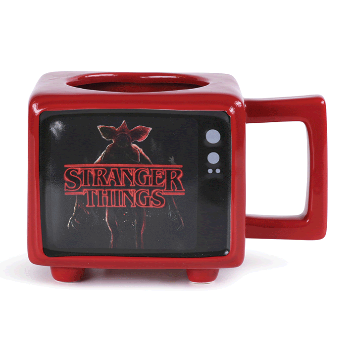 Stranger Things I Survived Hawkins Retro TV hőre változó bögre