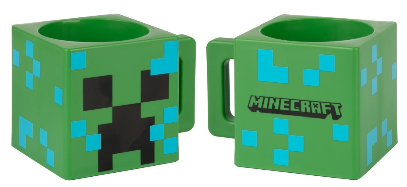 Minecraft Charged Creeper műanyag bögre (290ml) - Ajándéktárgyak Bögre