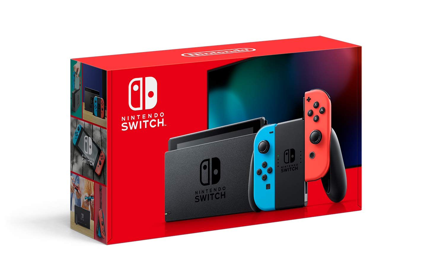 Nintendo Switch V2 Neon Red Neon Blue HAC-001 (joy-con strap nélkül)