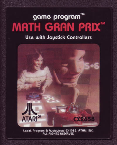 Math Gran Prix (kopott matrica) - Atari 2600 Játékok