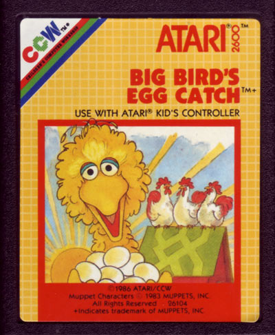 Big Birds Egg Catch (ázott matrica) - Atari 2600 Játékok
