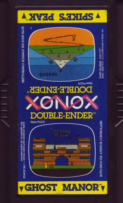 Ghost Manor + Spikes Peak Double Ender - Atari 2600 Játékok